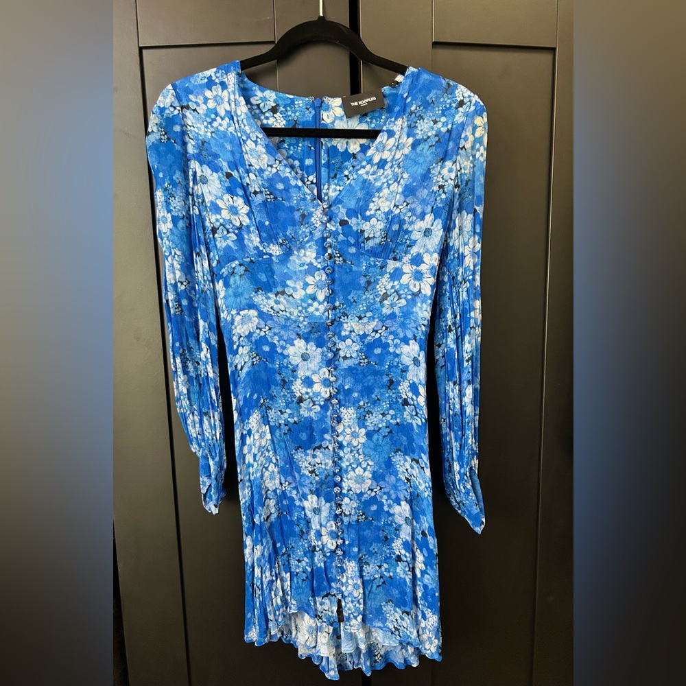 The Kooples Blue Floral Dress Print